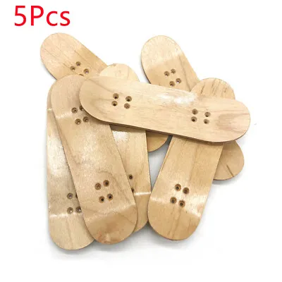 5Pack Handmade Wooden Fingerboards Lot Tech Deck 30mm X 100mm Maple Wood Board • $10.39