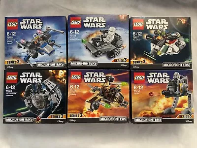 Lego Star Wars Microfighters Series 3 Complete Set Of 6 (Brand New Sealed) • $299