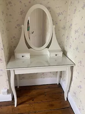 Ikea Hemnes Dressing Table White With Mirror • £15