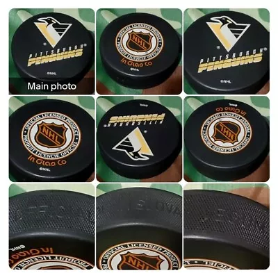 Pittsburgh Penguins Nhl Vintage Licensed Puck Inglasco Vegum Mfg. Made In 🇸🇰 • $20.50