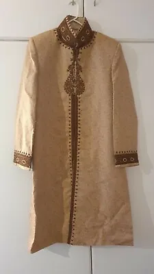 Indian Pakistani Men Sherwani For Groom - Asian Wedding Clothing Size Medium • £60