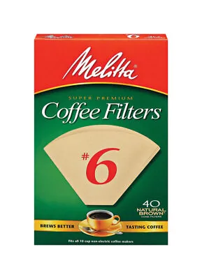 Melitta 10 Cups Brown Cone Coffee Filter 40 Pk • $7.99