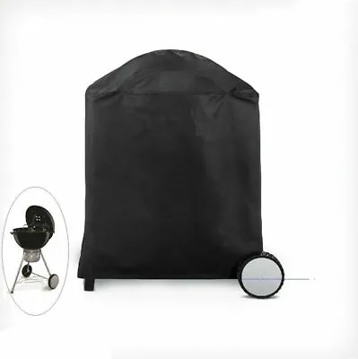 Kettle Round BBQ Barbecue Cover Waterproof 50-70cm 85x70cm UV Fix-hole Durable  • $185.97