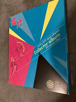London Olympics 50p Coin Collectors Album For Carded CoinsNO Coins InclEMPTY • £19.99
