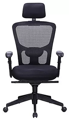 Office Factor Executive Managers High Back Black Mesh Chair Adjustable Height... • $269