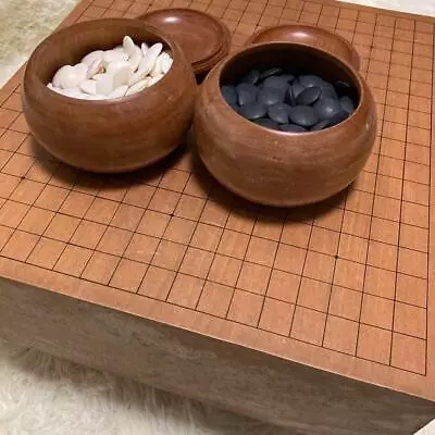 GOBAN Go Board With Legs Go Stone Clam Nachi Black Set Japanese IGO Game • $259.98