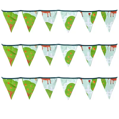 Le Farm Fabric Bunting Children's Room Décor Flags Decoration Boys Girls Nursery • £4.97