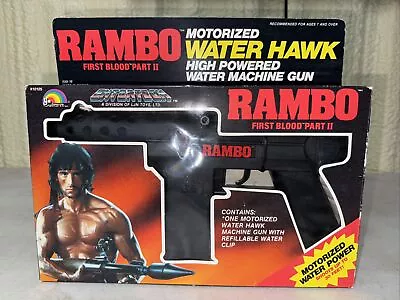 Rambo Motorized Water Hawk 1985 LJN Complete With Box UNTESTED • $199.99