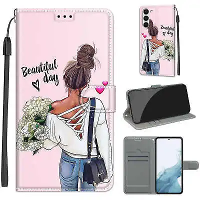 For Various Phone Girls Magnetic Flip Leather Wallet Card Bag Holder Case Cover • $8.12