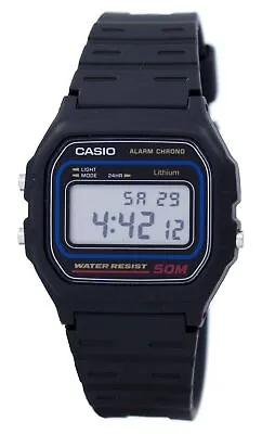 Casio Retro Digital WatchW-59-1VQ  Stopwatch Alarm LED Light 7 YR Battery WR 50M • $43