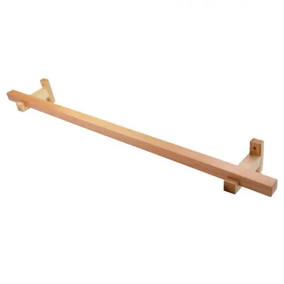 £20.19 • Buy Towel Rail Wall Mounted Wooden Bathroom Towels Holder 100 Cm Pine Lacquer