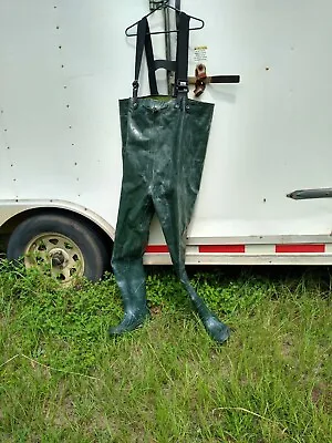 Vintage  A  - Chest Waders - Size 12 Steel Shank EUC Fishing • $32.22