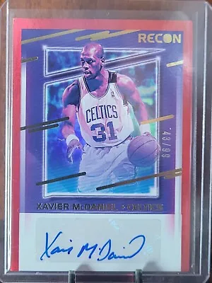 2020-21 Panini Recon #RS-XMN Xavier McDaniel Auto /99 Boston Celtics • $12.99