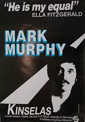 MARK MURPHY Original 1984 KINSELAS Festival Of Sydney Concert JAZZ  POSTER • $45