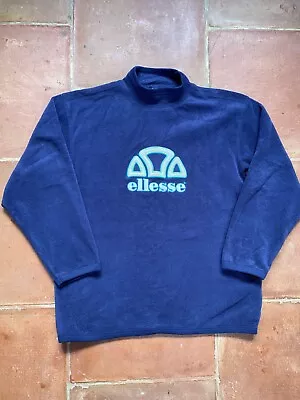 £20.99 • Buy ELLESSE Blue Large Men's Fleece Cotton Terry Sweatshirt Jumper Pullover