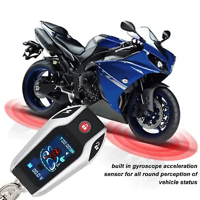 Motorcycle Alarm System 48‑145V 2 Way Alarm PKE Entry Automatic Lock Unlock For • $73.56