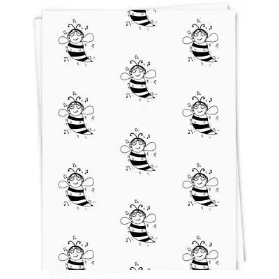 'Music Bee' Gift Wrap / Wrapping Paper / Gift Tags (GI029170) • £3.99