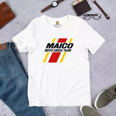 MAICO Moto-Cross Team Stripe (F) Moto Shirt (MAI010) Vintage MX Motocross - NEW • $30