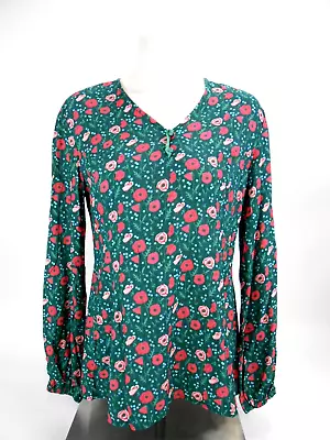 Matilda Jane Green Floral Long Sleeve Tunic Top Womens Size Small - NWOT • $12.85