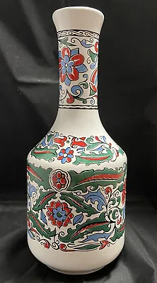 Metaxa Greek Porcelain Liquor Bottle Decanter Vase Floral • $10.46