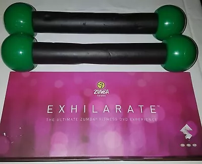 ZUMBA EXHILARATE Body Shaping - 7 DVD Deluxe Set + Toning Sticks - As Pictured • $29.99