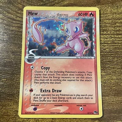 Pokemon Mew Delta Species 3/17 POP Series 5 Upside Down Back ERROR HOLO BLEED • $109.99