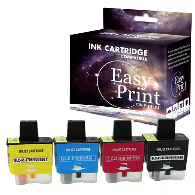 4-PK LC41 Ink Fits Brother MFC-210C MFC-420CN MFC-5440CN 5840CN IntelliFax-2440C • $8.76