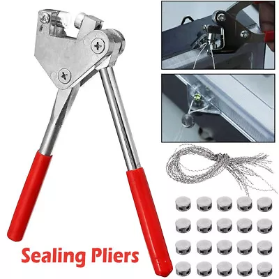 Sealing Pliers+20pcs Security Lead Seal Electric Meter Lead Diameter 10mm US • £21.99