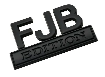 1pc Metal FJB Edition Decals Sticker 3D Raised Letter Emblem Black Matte • $7.64