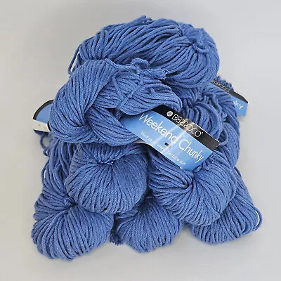 Berroco WEEKEND CHUNKY Yarn In Cornsilk Blue #6945 Lot Of 6 100g/119yd • $42