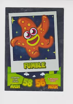 Moshi Monsters Mash Up Trading Card Rainbow Foil FUMBLE (Rare) MINT • £4.99