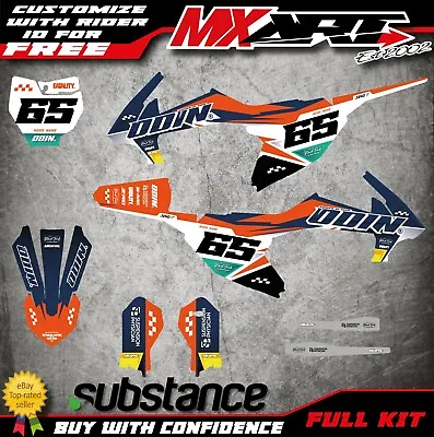Graphics Kit Fits KTM 65 2016 - 2024 Models GREASE STYLE Stickers Decals • $199.90