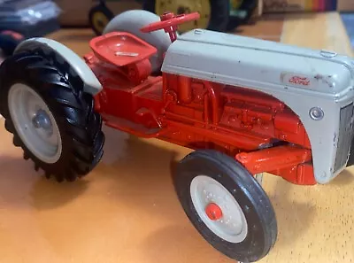 Red & Grey Vintage Die Cast Ford Tractor Collector Item Metal Tractor/ EX PLUS ! • $15.95