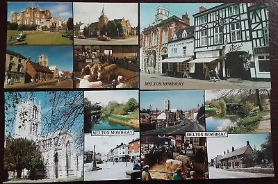 4 Postcards Melton Mowbray Leicestershire Unposted Vintage • £4.99