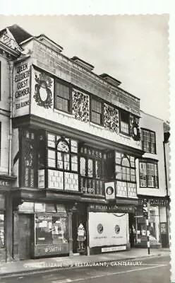 Kent Postcard - Queen Elizabeth's Restaurant Canterbury - Real Photo Ref 16667A • £2.10