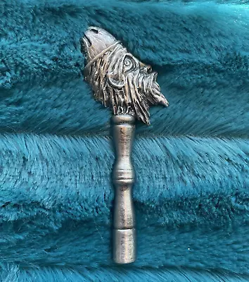 Vintage The Jackass Or Fool Pipe Tamper Solid Pewter By Catnip Hill Trading Co. • $39.99