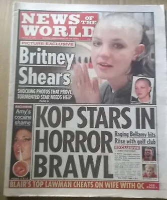 £4.99 • Buy News Of The World 18 February 2007 - Britney Spears, Liverpool FC, Joss Stone