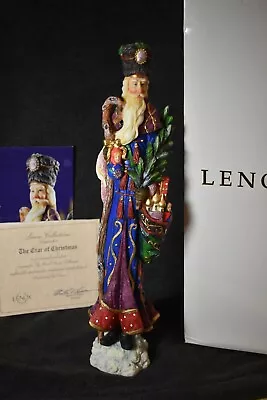 Lenox 1999 The CZAR Of CHRISTMAS Pencil Santa Orig Box Cert Of Auth. ~ NICE! • $59.95