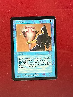 MTG Unsummon Alpha Magic The Gathering  • $27.99