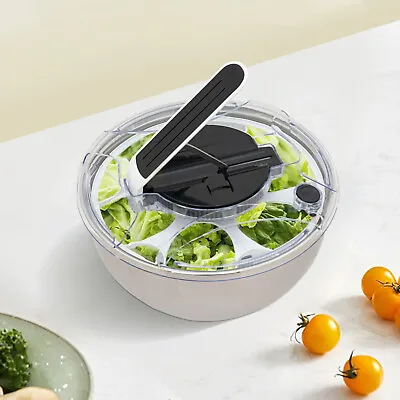 Stainless Steel Salad Spinner Kitchen Vegetable Lettuce Spinner Fruits Washer  • £33.12