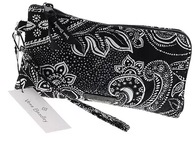 NWT Vera Bradley RFID Tech Wristlet MSRP $59.00 Quilted Cotton STELLAR PAISLEY • $19.95