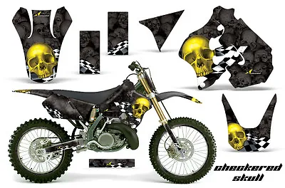 Graphics Kit Decal Sticker Wrap + # Plates For Suzuki RM250 1996-1998 CHECK Y K • $259.95