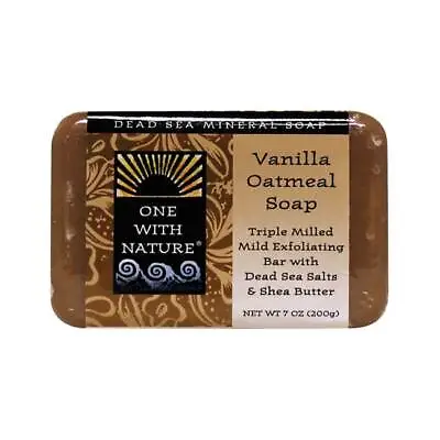 One With Nature Dead Sea Minerals Triple Milled Bar Soap - Vanilla Oatmeal • $8.05