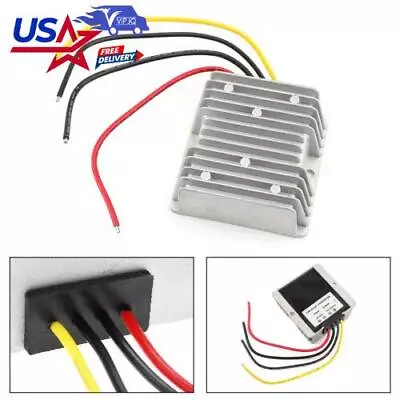 8-40V To 12V 6A DC Voltage Stabilizer 72W Car Power Supply Regulator Waterproof • $23.03