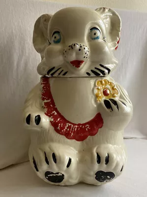 1940s Royal Ware Bear Cookie Jar With 5 Matching Salt And Pepper Shakers • $25