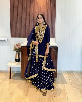 Gown Salwar Kameez New Wear Suit Indian Party Wedding Dress Bollywood Pakistani • $57.19