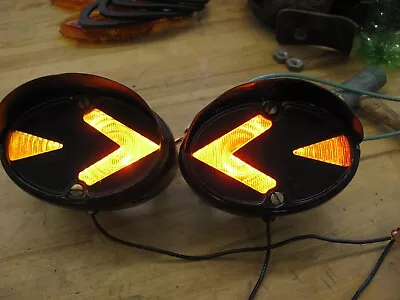 2 Vintage Guide 12 Volt  Direct Signal Turn Signal Lights • $230