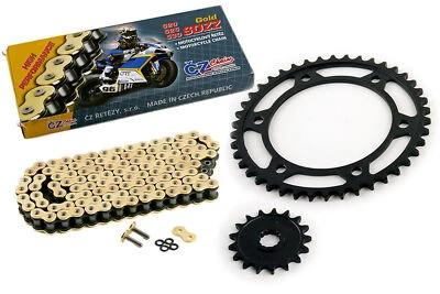 $190.95 • Buy 2005 Kawasaki Ninja 1000 ZX-10R CZ SDZZ Gold X Ring Chain & Sprocket 17/39 110