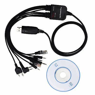 NEW 8 In 1 USB Programming Cable For KENWOOD TH-F6 TH-F7 TH-G71 TH-K2 TH-K4 • $13.30