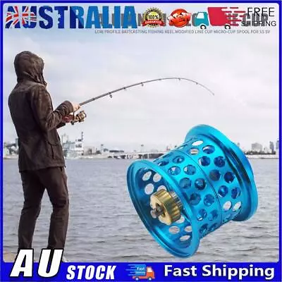 AU Low Profile Casting Fishing Reel Modified Line Cup For DAIWA Steez (Blue) • $22.03